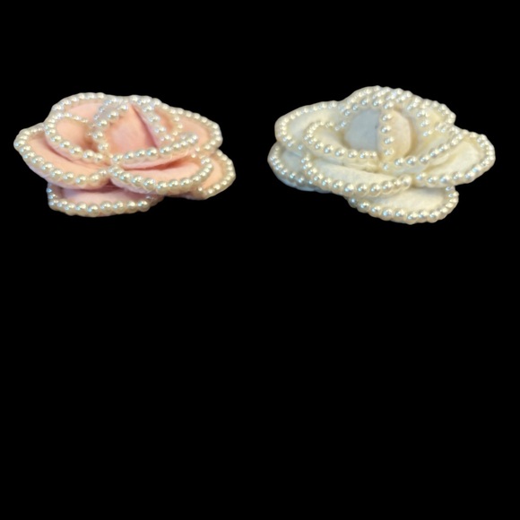 Handmade Pearl Trim Pin Brooch Hair Clip - Picture 12 of 12